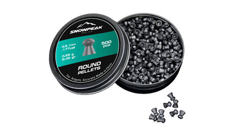 купите Свинцовые пульки для пневматики SnowPeak Round калибр 4.5 мм в Москве