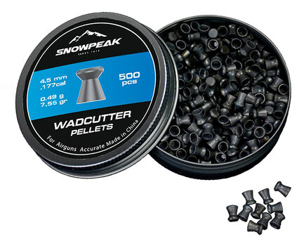 Купите cвинцовые пульки для пневматики SnowPeak WadCutter калибр 4.5 мм в Москве в нашем магазине