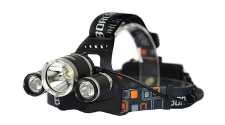 купите Светодиодный налобный фонарь Boruit HL-6633 (Cree XML T6 + 2 Q5) 1800 люмен в Москве